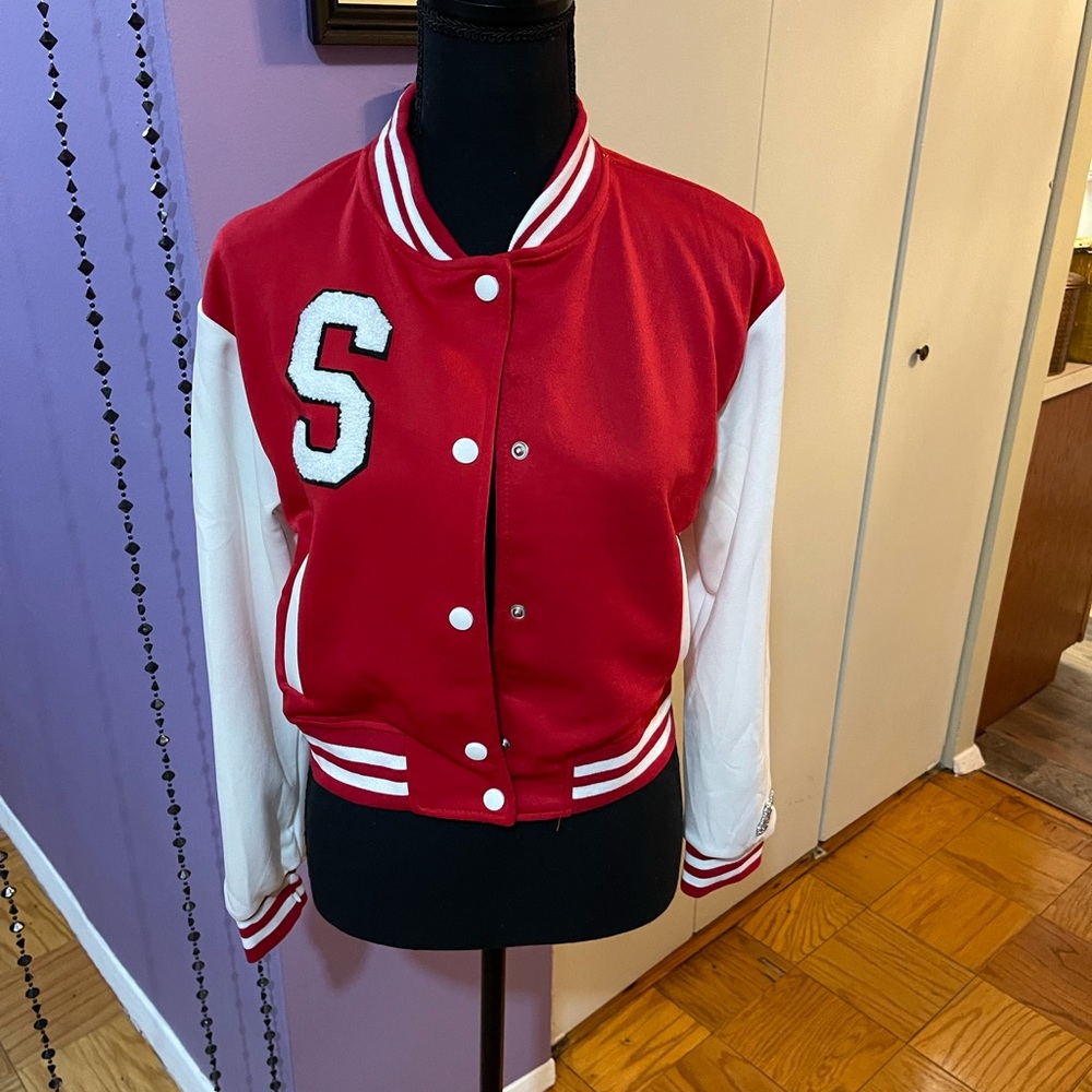 New Autumn women Varsity Jacket single breasted full sleeve vintage jacket